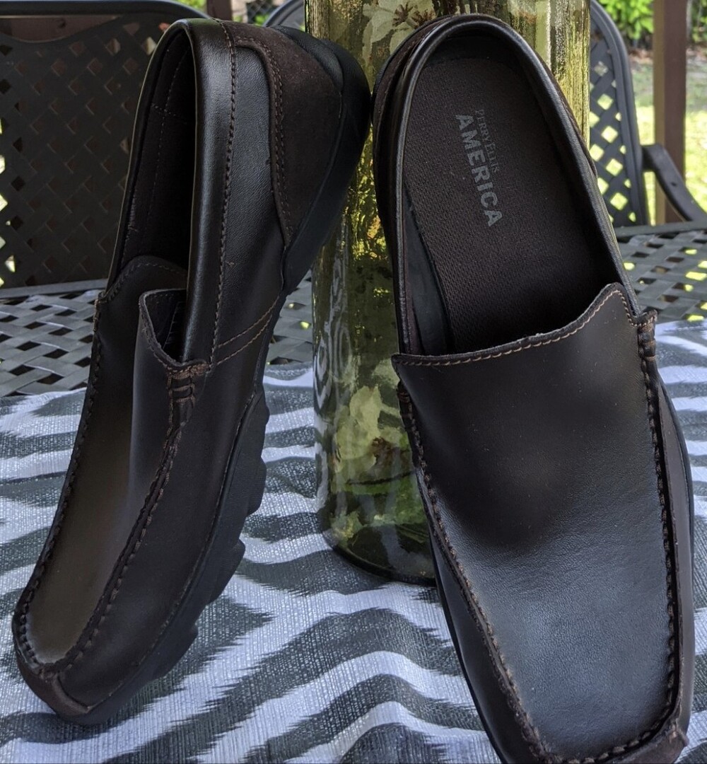 Men's Brown Slip-On Loafers -